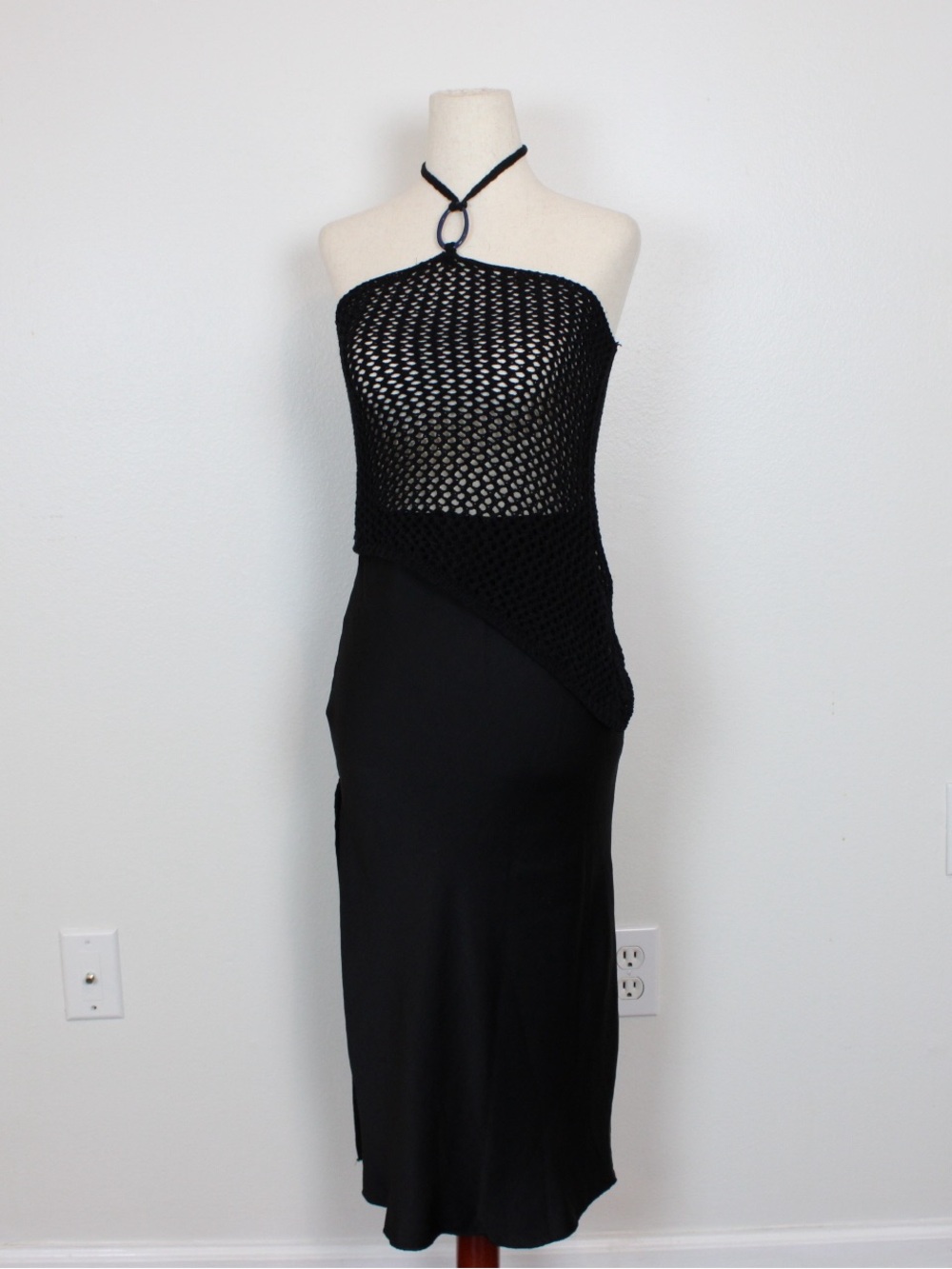 Free People Intimately Sweet Talker Midi Slip Skirt w/ Side Slit Sz small.